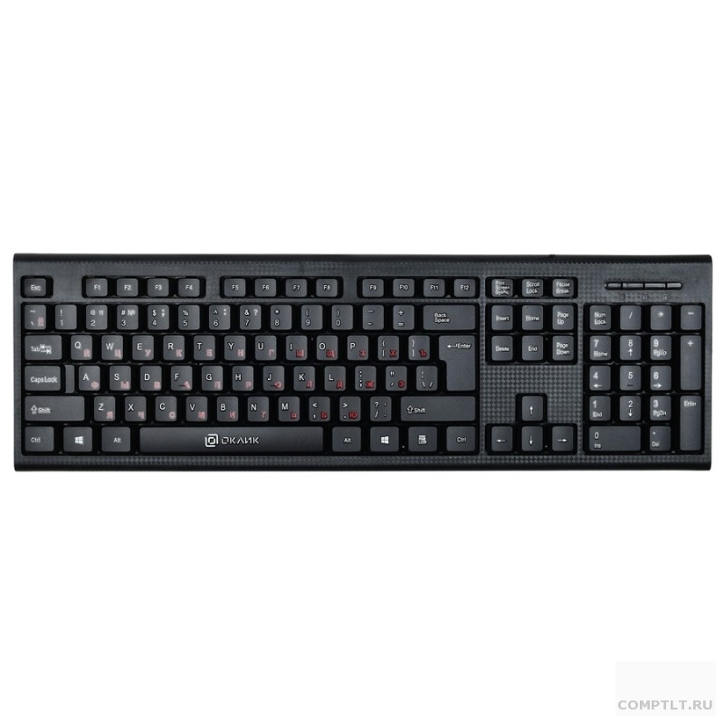 Клавиатура Oklick 120M черный USB 1083044