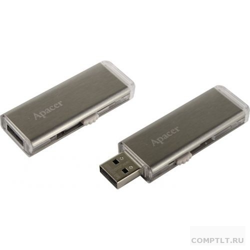 USB 2.0 Apacer 64Gb Flash Drive AH33A AP64GAH33AS-1 Silver, Metal case