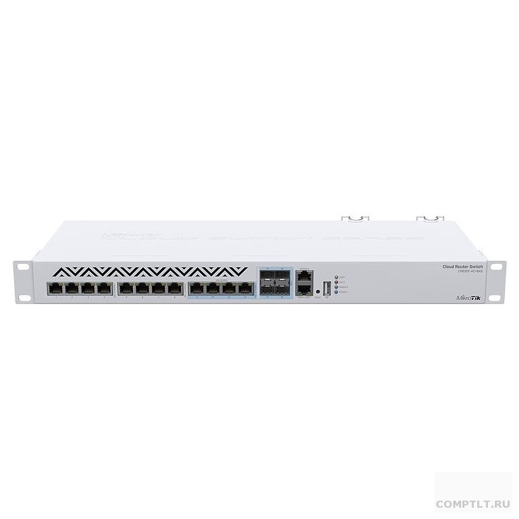 MikroTik CRS312-4C8XG-RM Коммутатор Cloud Router Switch 8х 1G/2.5G/5G/10G RJ45, 4х 10G RJ45/SFP with RouterOS L5, 1U rackmount enclosure