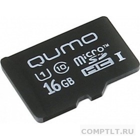 Micro SecureDigital 16Gb QUMO QM16GMICSDHC10U1NA MicroSDHC Class 10 UHS-I