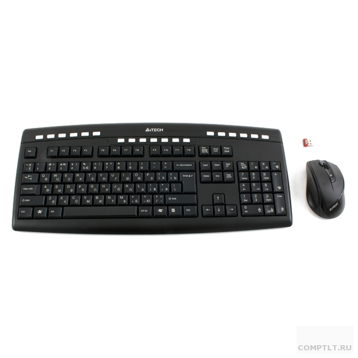 A-4Tech Клавиатура  мышь A4 9200F клавчерный мышьчерный USB 2.0 беспроводная Multimedia 631950