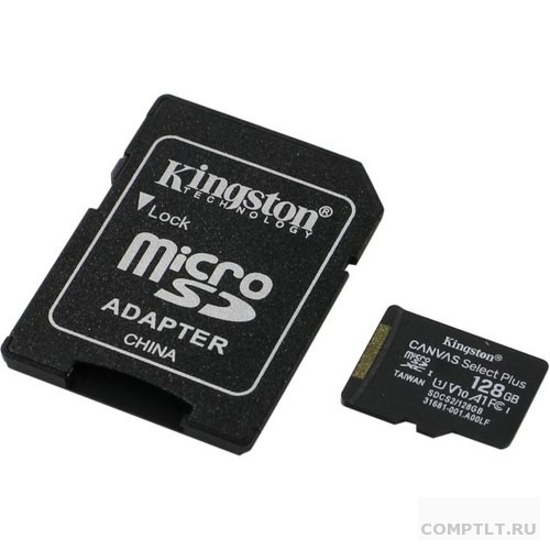 Micro SecureDigital 128Gb Kingston SDCS2/128GB MicroSDXC Class 10 UHS-I, SD adapter