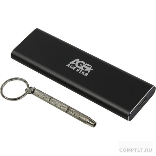 AgeStar 31UBNV1C GRAY USB 3.1 Type-C Внешний корпус M.2 NVME M-key AgeStar 31UBNV1C GRAY, алюминий, черный 17310