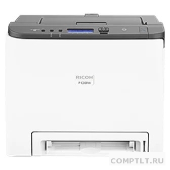 Ricoh P C300W Цветной лазерный принтер, A4, 256Мб, 25стр/мин, дуплекс, PCL, PS3, LAN, WiFi, старт.картр.1000стр, самозапуск 408333