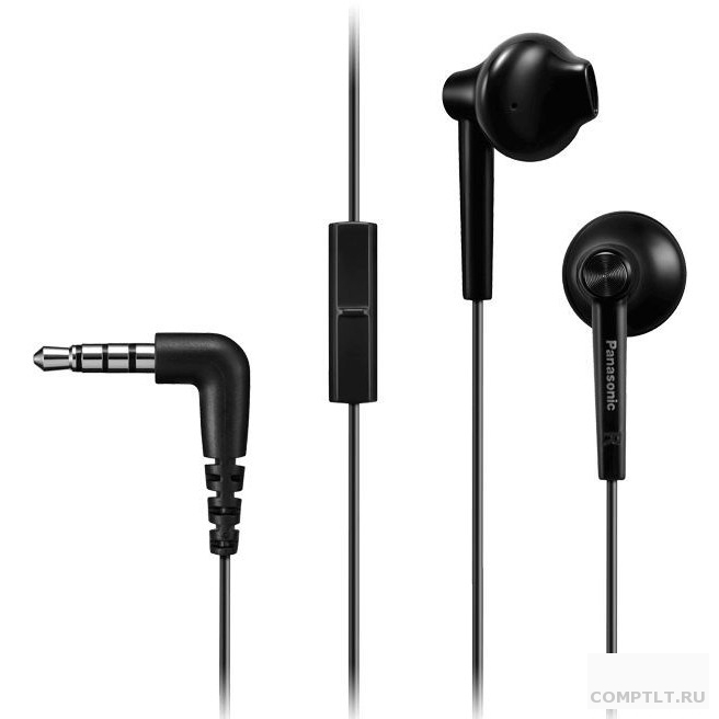 Наушники Panasonic/ внутриканальные 10-24000Гц 1.2м 3.5мм 109дБ микрофон черные RP-TCM55GC-K