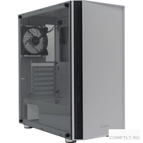 ZALMAN R2 WHITE, без БП, боковое окно закаленное стекло, белый, ATX