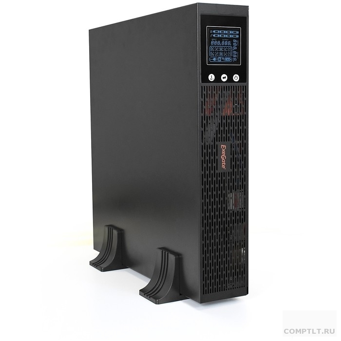 Exegate EP285645RUS ИБП Pure Sine Wave ExeGate SinePower UHB-3000.LCD.AVR.C13.RJ.USB.2U 3000VA/2400W, LCD, AVR, 8IEC-C13, RJ45/11, USB, Rackmount 2U/Tower, Black