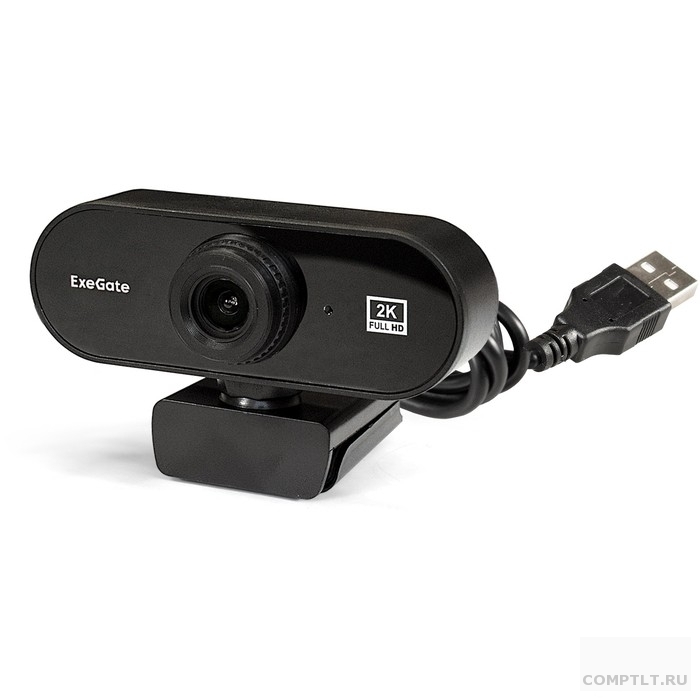 Exegate EX287380RUS Веб-камера ExeGate Stream C940 2K T-Tripod матрица 1/3" 5Мп, 2560x1440, 30fps, 4-линзовый объектив, ручной фокус, USB, микрофон с шумоподавлением,поворотное крепление