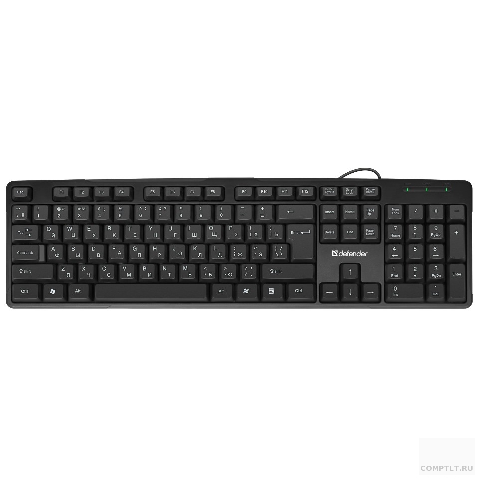 Defender Клавиатура Next HB-440 RU 45440 Проводная, полноразмерная, черная