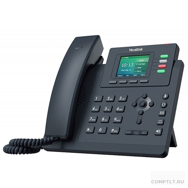 YEALINK SIP-T33P, IP телефон 4 аккаунта, цветной экран, PoE, БП в комплекте, шт замена SIP-T40P