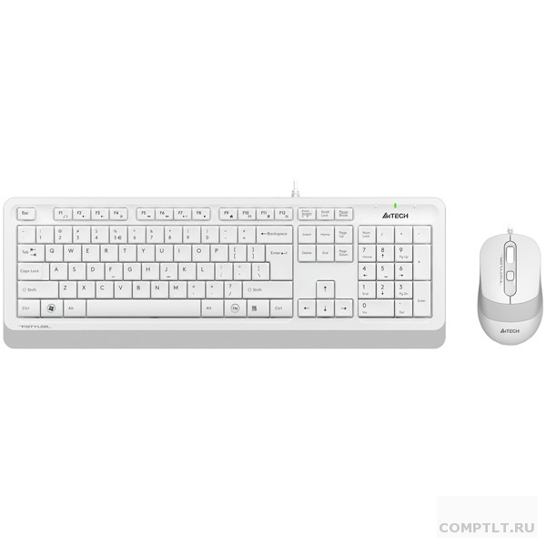 Клавиатура  мышь A4Tech Fstyler F1010 клавбелый/серый мышьбелый/серый USB Multimedia 1147556