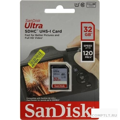 SecureDigital 32Gb SanDisk SDSDUN4-032G-GN6IN SDHC Class 10