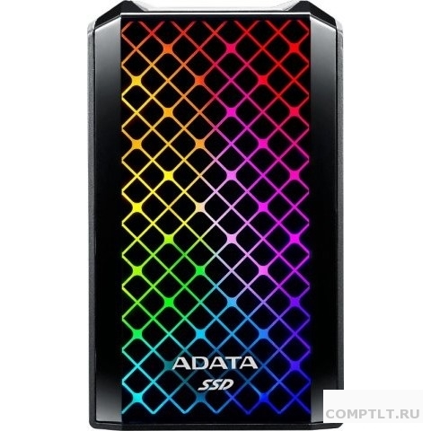 ADATA 2TB SE900G RGB Black SSD USB 3.2 Gen2 Type-C Blue ASE900G-2TU32G2-CBK