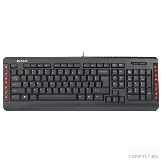 Клавиатура DELUX "K5015" USB черная, ММ