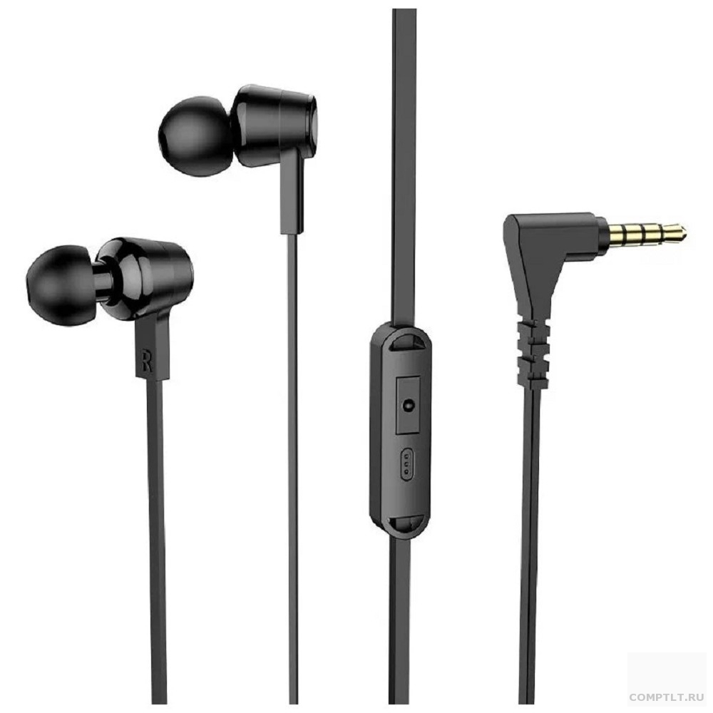 HOCO M86/ Наушники  микрофон/ Кнопка ответа/ 1.2м/ 3.5 mm jack/ Black