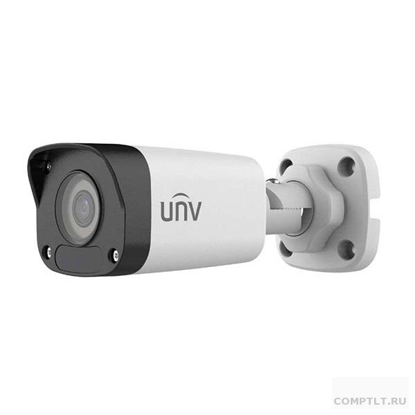 Uniview IPC2122LB-SF40-A Видеокамера IP цилиндрическая, 1/2.8" 2 Мп КМОП  30 к/с, ИК-подсветка до 30м., 0.01 Лк F2.0, объектив 4.0 мм, DWDR, 2D/3D DNR, Ultra 265, H.265, H.264, 2 потока, детекция дв