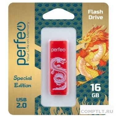 Perfeo USB Drive 16GB C04 Red Dragon PF-C04RD016