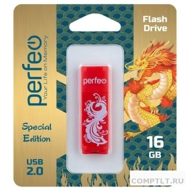 Perfeo USB Drive 16GB C04 Red Phoenix PF-C04RP016