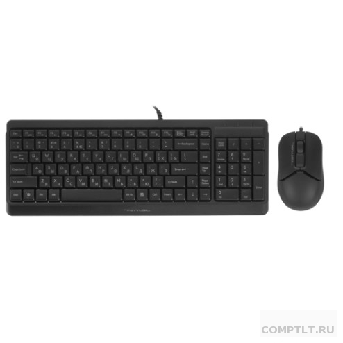 Клавиатура  мышь A4Tech Fstyler F1512 клавчерный мышьчерный USB F1512 BLACK