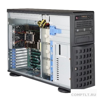 Supermicro CSE-745BAC-R1K23B Корпус SuperChassis 4U 745BAC-R1K23B/HDD8LFF/3x5.25"/7xFHFL/2x1200W/8xSAS3/SAS2/SATA3/ 2x1200W