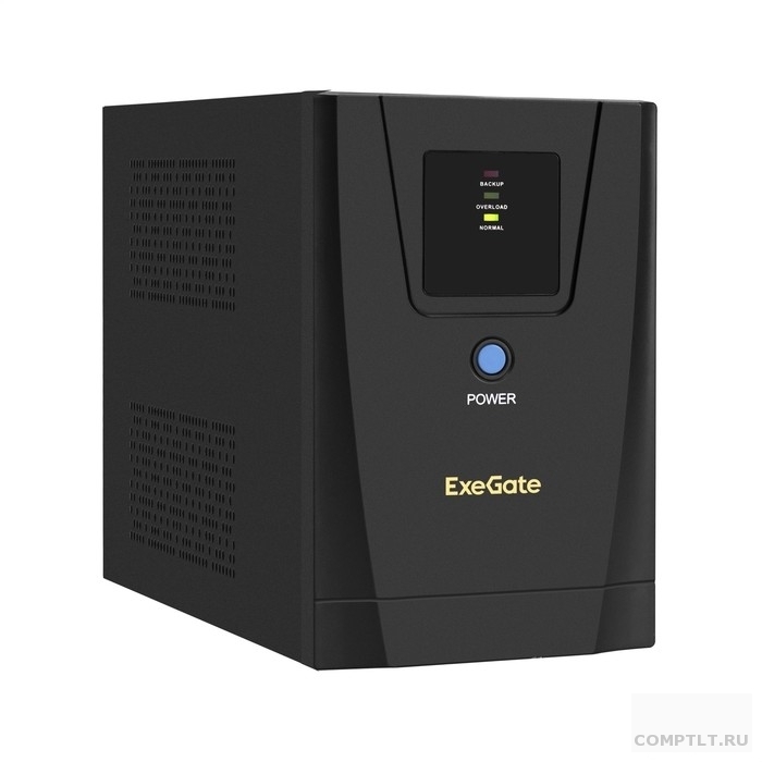 Exegate EX292793RUS ИБП ExeGate SpecialPro UNB-1200.LED.AVR.2SH.3C13 1200VA/750W, LED, AVR, 2Schuko3C13, съемн.кабель, металлический корпус, Black