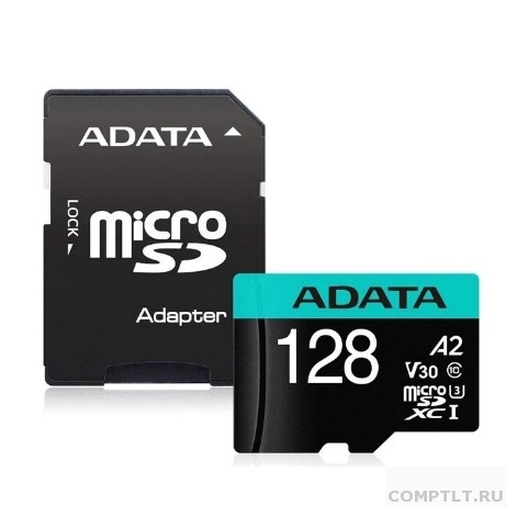 Micro SecureDigital 128GB A-Data AUSDX128GUI3V30SA2-RA1 Premier Pro  adapter Class10