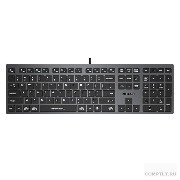 Клавиатура A4Tech Fstyler FX50 серый USB slim Multimedia FX50 GREY FX50 GREY