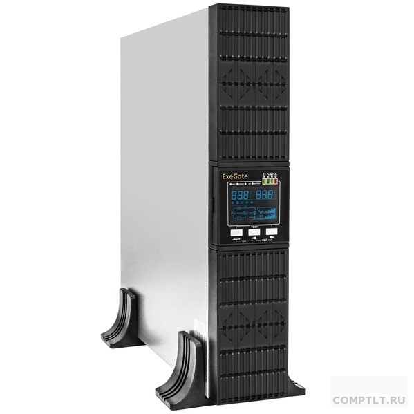 Exegate EX293050RUS ИБП On-line ExeGate PowerExpert ULS-3000.LCD.AVR.1SH.2C13.USB.RS232.SNMP.2U 3000VA/3000W, On-Line, PF1, LCD, 1Schuko2C13, RS232, USB, SNMP-slot, Rackmount 2U/Tower, металличес