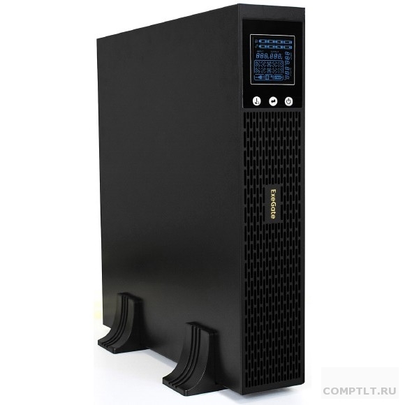 Exegate EX293054RUS ИБП Pure Sine Wave ExeGate SinePower UHB-3000.LCD.AVR.1SH.4C13.RJ.USB.2U 3000VA/2400W, LCD, AVR, 1Schuko4C13, RJ45/11, USB, Rackmount 2U/Tower, металлический корпус, Black