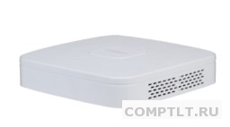 DAHUA DHI-NVR2104-I2 4-канальный IP-видеорегистратор 4K и H.265, видеоаналитика, входящий поток до 80Мбит/с, 1 SATA III до 10Тбайт