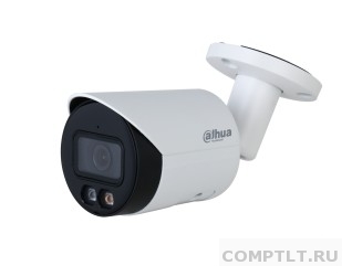 DAHUA DH-IPC-HFW2249SP-S-IL-0280B Уличная цилиндрическая IP-видеокамера Smart Dual Light с ИИ 2Мп, 1/2.8 CMOS, объектив 2.8мм, видеоаналитика, ИК до 30м, LED до 30м, IP67, корпус металл