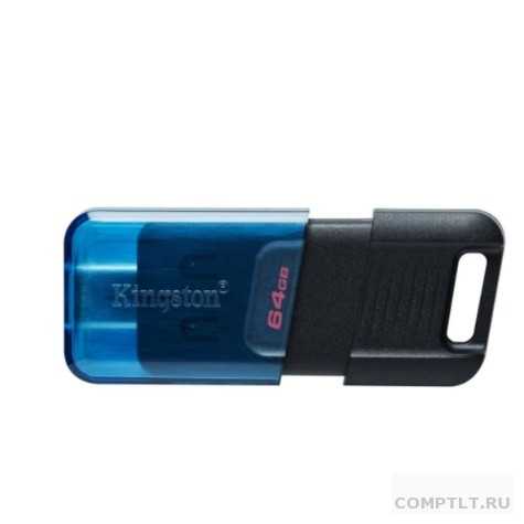 Kingston USB Drive 64GB DataTraveler 80M OTG USB Type-C USB 3.2 черный