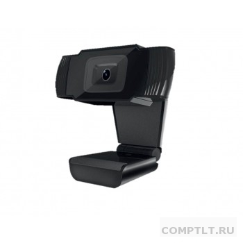 CBR CW 855FHD Black, Веб-камера с матрицей 3 МП, разрешение видео 1920х1080, USB 2.0, встроенный микрофон с шумоподавлением, фикс.фокус, крепление на мониторе, длина кабеля 1,8 м, цвет чёрный