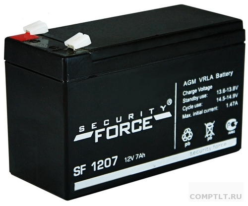 Батарея аккумуляторная 12V 7Ач АКБ-7 SF-1207